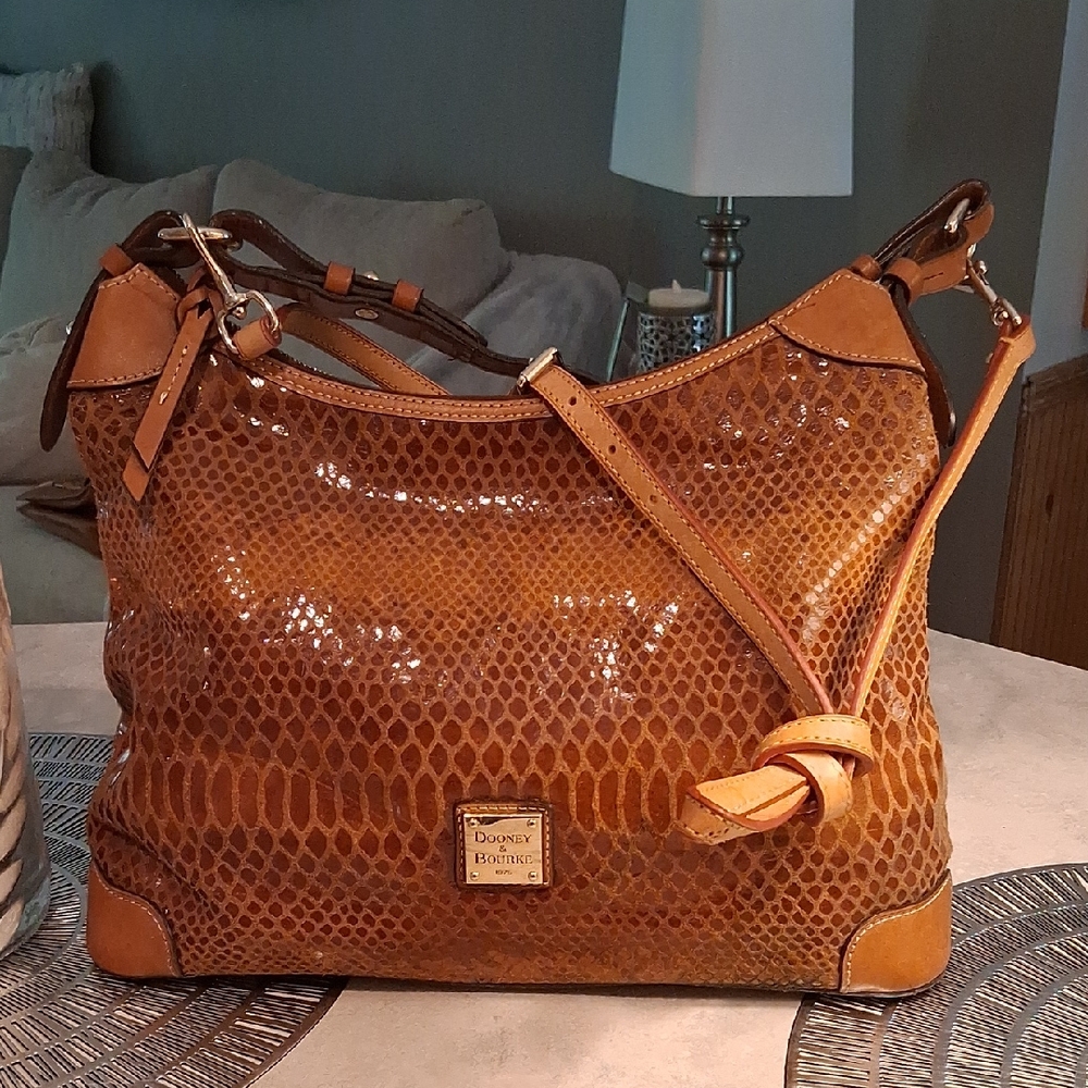 Dooney & Bourke Brown Leather Shoulder Bag